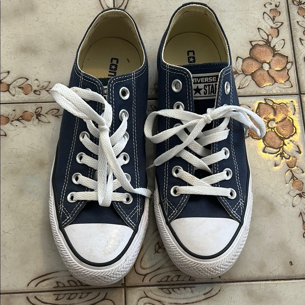 Converse Navy Blue Low-Top Sneakers